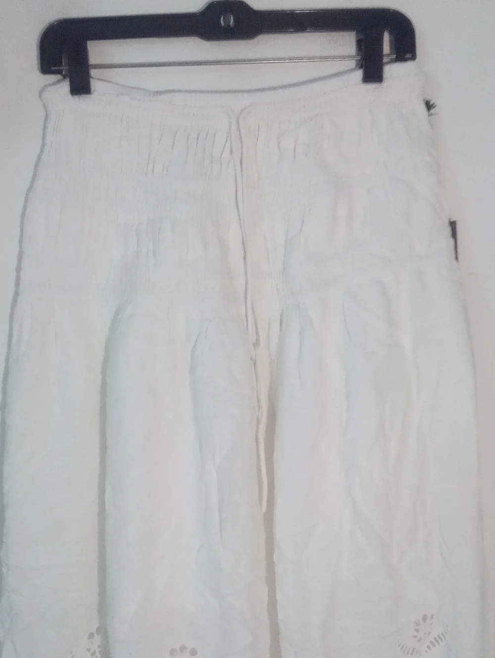 Future Collective White Eyelet Cotton Maxi Skirt Medium NWT $45